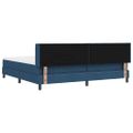 vidaXL Posteľ s pružinovým rámom Modrá 200 x 200 cm látka