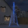 vidaXL LED vianočný stromček 861 LED modré 478 cm