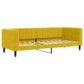 vidaXL Denná posteľ s matracom žltá 80x200 cm zamat