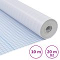 vidaXL Okenná fólia matná dizajn s pruhmi PVC