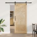 vidaXL Posuvné dvere ORKDAL 86 x 211 cm Borovicový masív