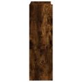 vidaXL Regál na topánky dymový dub 60x25x81 cm kompozitné drevo