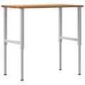 vidaXL pracovný stôl svetlohnedá 100x60x(71,5-98) cm masívny dub