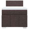 vidaXL Boxspring posteľ s matracom tmavohnedá 100x200 cm látka