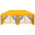 vidaXL Kryt altánku s bočnými stenami 6 x 3 m Žltá Polyester 190 gsm