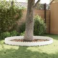 vidaXL Obrubník trávnika 20 ks 103 x 25 cm Oceľ Biela