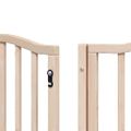 vidaXL Brána pre psa s dverami skladacia 9 panely 450cm topoľové drevo