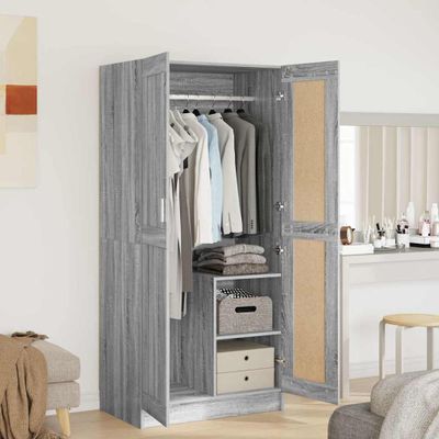 vidaXL Šatník sivý dub sonoma 82,5x51,5x180 cm spracované drevo