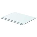 vidaXL Poličky 2 ks panel z priehľadného skla 50x30 cm
