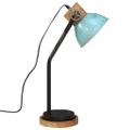 vidaXL Stolová lampa 25 W šmuhovaná modrá 18x18x60 cm E27