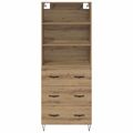 vidaXL Highboard 2 ks Remeselný dub 69,5 x 34 x 180 cm