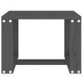 vidaXL Záhradný príručný stolík sivý 40x38x28,5 cm masívna borovica