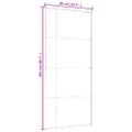 vidaXL Posuvné dvere nepriehľadné ESG sklo a hliník 90x205 cm čierne