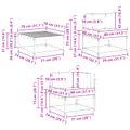 vidaXL Záhradná súprava gaučov 11 ks Prírodná a svetlosivá