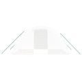 vidaXL Fóliovník s oceľovým rámom biely 8 m² 4x2x2 m