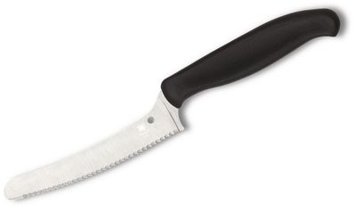 Spyderco K13SBK Z-Cut Blunt Tip Black kuchynský nôž 11 cm, čierna, polypropylén