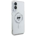 Púzdro Karl Lagerfeld na Samsung Galaxy S25 Edge HC MAGSAFE IML METAL CHOUPETTE HEAD biela