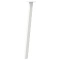 vidaXL Nohy konzolového stolíka 4 ks biele 72 cm oceľové