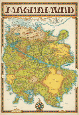 Mapa Magnamundu na plátne