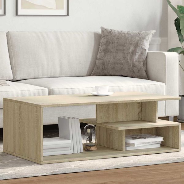 vidaXL Konferenčný stolík dub sonoma 102x55x35 cm kompozitné drevo