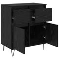 vidaXL Servírovacia skriňa Čierny dub 60 x 35 x 70 cm