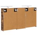 vidaXL Set kabinetov do kúpeľne 3 ks 116 x 16 x 62,5 cm