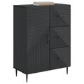 vidaXL Servírovacia skriňa Čierna 66 x 34,5 x 89,5 cm Kompozitné drevo
