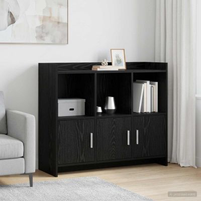 vidaXL Servírovacia skriňa Čierny dub 98,5 x 33 x 80 cm