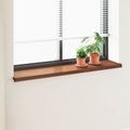 vidaXL Parapetné dosky Hnedé drevo 160 x 35 x 4,5 cm PVC