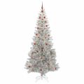vidaXL Vianočný stromček Strieborná 240 cm PET