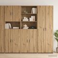 vidaXL Highboard Dub artisan 70 x 42,5 x 185 cm Kompozitné drevo