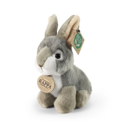 Plyšový králik šedý sediaci 16 cm ECO-FRIENDLY