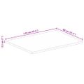 vidaXL Stolová doska 110x80x2,5 cm živý okraj masívny mangovník