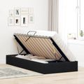 vidaXL Otomanový posteľný rám s úložiskom Čierna 90 x 190 cm Zamat