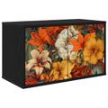 vidaXL Nástenný TV kabinet GENNEP 69 x 33 x 40 cm Čierny dub