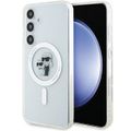 Puzdro Karl Lagerfeld pre Samsung Galaxy S24 KLHMS24SHGKCNOT transparentné HC MAGSAFE IML KC