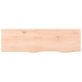 vidaXL Kúpeľňová doska 100x30x(2-4) cm neošetrený masív