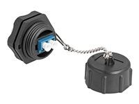 Optical fiber built-in connector LC Dupl