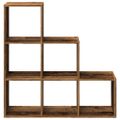 vidaXL Knižnica 3-poschodová staré drevo 99x29x99 cm kompozitné drevo