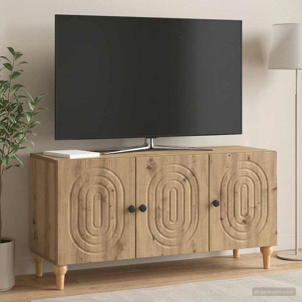 vidaXL TV skrinka Dub artisan 99 x 34,5 x 50 cm Kompozitné drevo