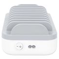 MANHATTAN Nabíjacia stanica, 10-port, 120W, biela