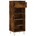 vidaXL Botník dymový dub 40x36x105 cm spracované drevo