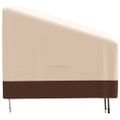 vidaXL Obaly na 2-sedad. lavice 2 ks 137x97x48/74 cm 600D oxford látka