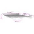 vidaXL Posteľný rám biely 75x190 cm borovicový masív