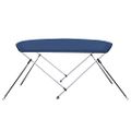 vidaXL Strieška Bimini s 2 oblúkmi námornícka modrá 180x130x110 cm