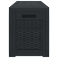 vidaXL Záhradný úložný box antracitový 119x48x60 cm polypropylénový