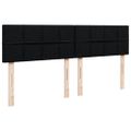 vidaXL Posteľný rám boxspring s matracom čierny 180x200 cm látka