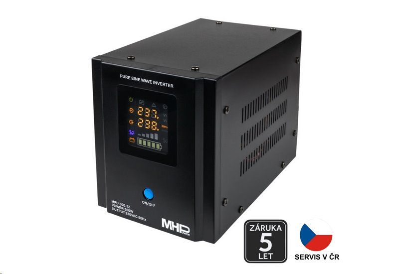 Záložný zdroj MHPower MPU-300-12 UPS 300W 12V čistý sinus
