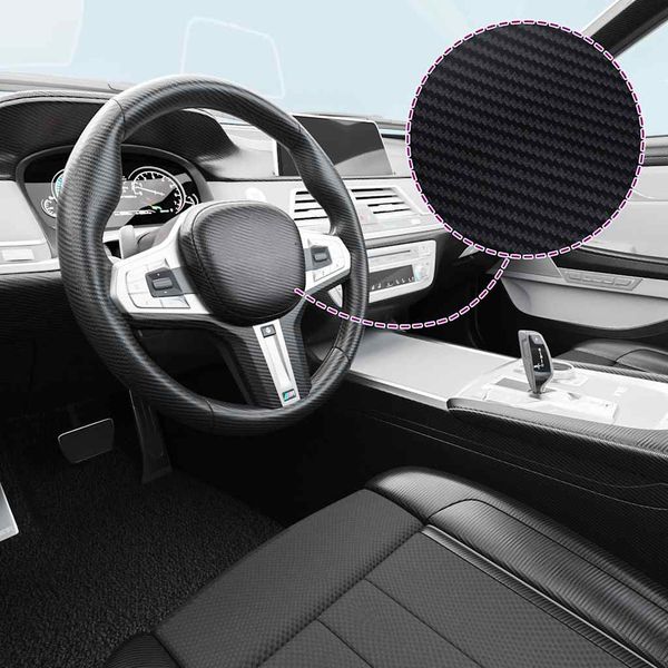 vidaXL Fólia na automobily 2 ks 3D čierna 100x150 cm+50x150 cm
