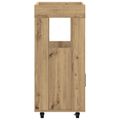 vidaXL Barový vozík Dub artisan 60 x 39.5 x 89 cm Kompozitné drevo